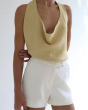 Load image into Gallery viewer, Draped High Neck Bodysuit Top - Mineral Gold