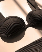 Load image into Gallery viewer, Structured Bikini Top - Ribbed Black