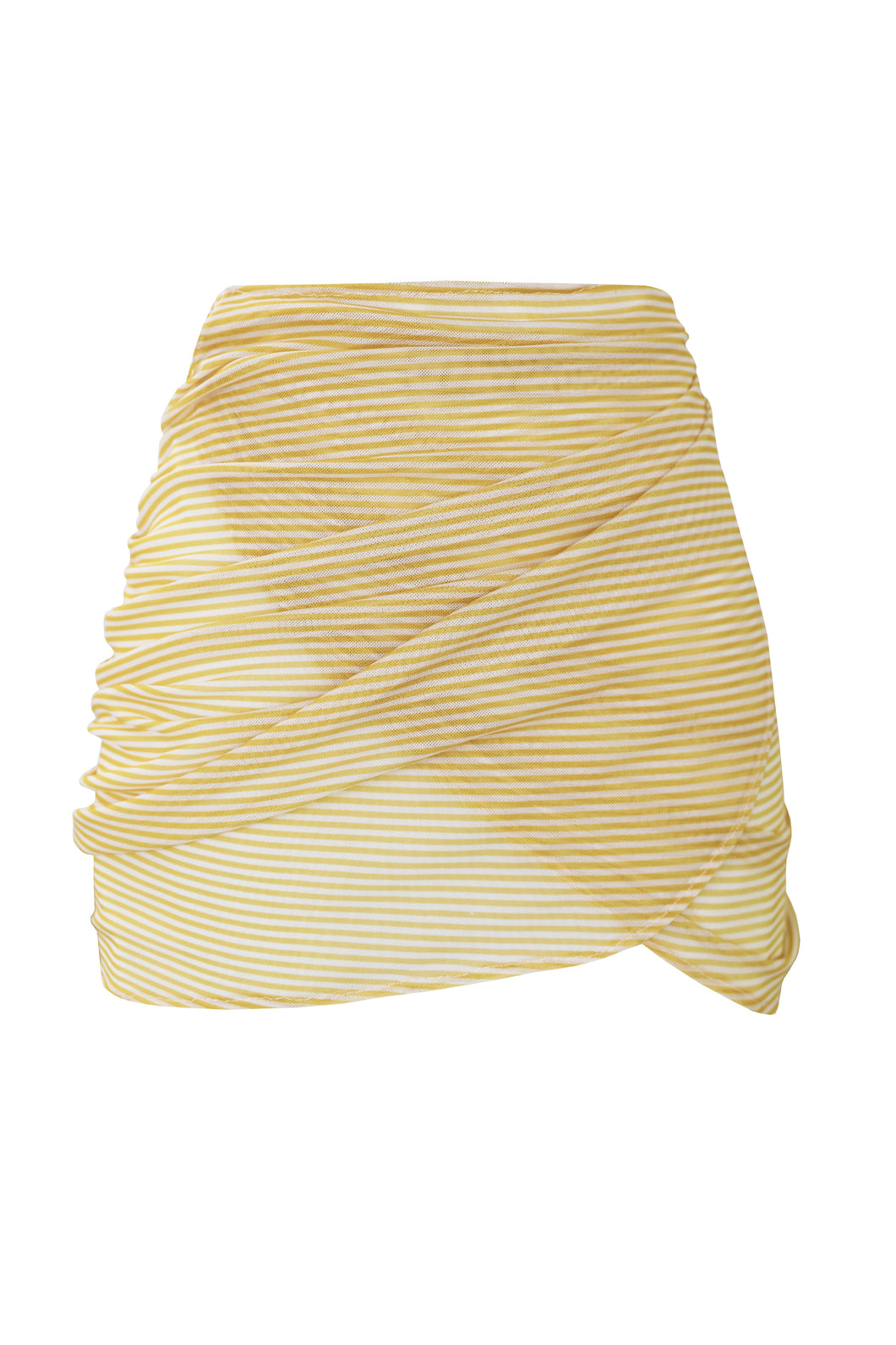 Short Pareo Bottom - Yellow Stripes