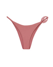 Load image into Gallery viewer, Oval Hoop Triangle With Fixed Strap Bikini Bottom - Grena Pink