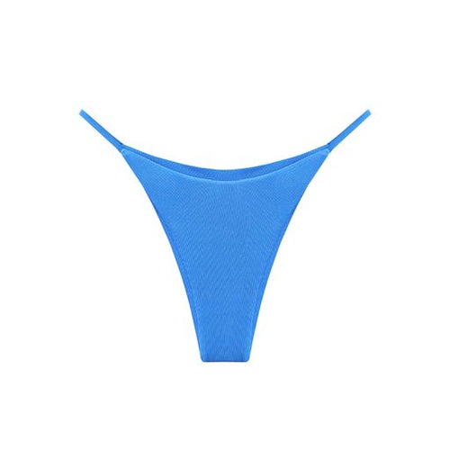 Triangle With Fixed Strap Bikini Bottom - Celest Blue