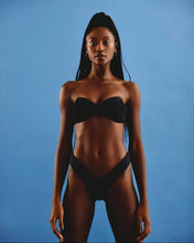 Load image into Gallery viewer, Vertex Bikini Top - Ribbed Black