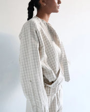 Load image into Gallery viewer, Jacket Top- Checkered Jacquard