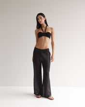 Load image into Gallery viewer, Straight Low-Waist Pants Bottom - Black