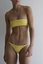 Load image into Gallery viewer, Pleated Straight  Bikini Top - Yellow