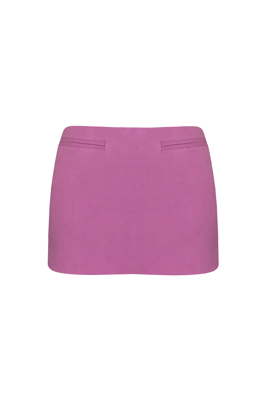 Low Waist Mini Skirt tailoring - Purple Line