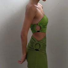 Load image into Gallery viewer, Hoop Mini Skirt - Green Bud