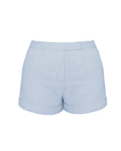Load image into Gallery viewer, Straight Mini Shorts Bottom - Textured Light Blue