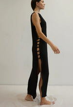Load image into Gallery viewer, Rimini Crochet Button side Armhole Beach Cover-Up - Black