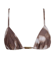 Load image into Gallery viewer, Triangle Bikini Top - Brown Floral
