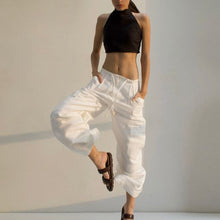 Load image into Gallery viewer, Cargo Pants - Linen Off-White