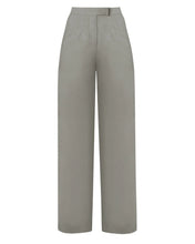 Load image into Gallery viewer, High Waist Straight Pants Bottom - Greige Linen