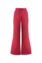 Load image into Gallery viewer, Pants Waistband Detail - Magenta Linen