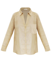 Load image into Gallery viewer, Shirt with Pocket Top - Banoffee Linen