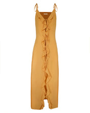 Load image into Gallery viewer, Ruffle Trim Cover Up - Canary Yellow