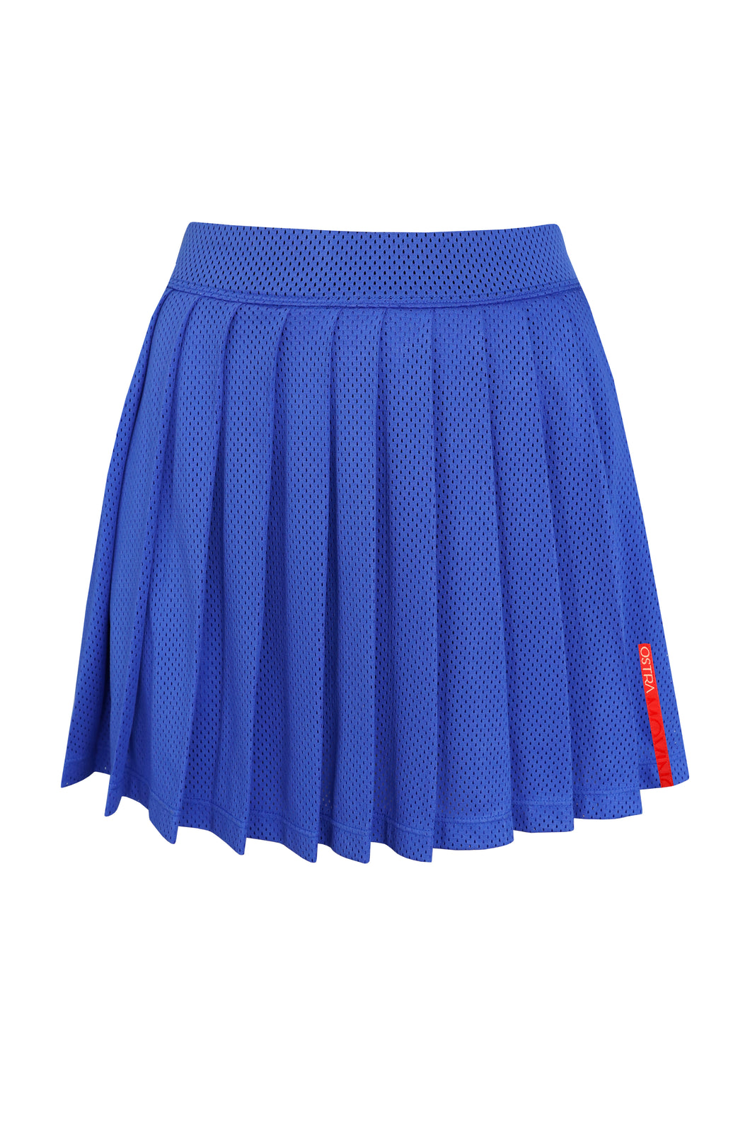 Pleated Skirt with Fixed Shorts Bottom - Blue