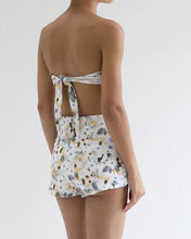 Load image into Gallery viewer, Mini Shorts Bottom - White Floral Crepe