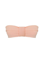 Load image into Gallery viewer, Pleated straight Bikini Top - Peach