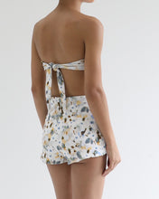 Load image into Gallery viewer, Mini Short - White Floral Crepe