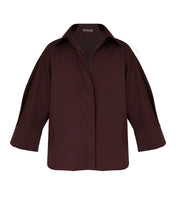 Load image into Gallery viewer, 3/4 Sleeve Shirt - Chocolate Brown