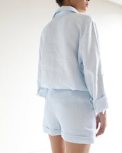 Load image into Gallery viewer, Maxi Shirt - Light Blue Linen
