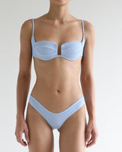 Load image into Gallery viewer, Hang Glider Bikini Bottom - Light Blue Crochet