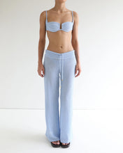 Load image into Gallery viewer, Crochet Waist Pants Bottom - Haze Blue Crochet