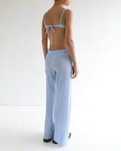 Load image into Gallery viewer, Crochet Waist Pants Bottom - Light Blue Crochet