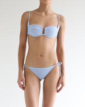 Load image into Gallery viewer, Triangle Bikini Bottom - Light Blue Crochet