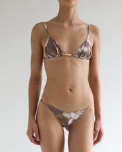 Load image into Gallery viewer, Triangle Bikini Top - Brown Floral