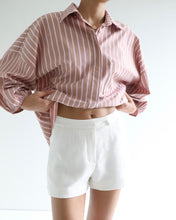 Load image into Gallery viewer, Wide Sleeve Shirt - Brown Stripes