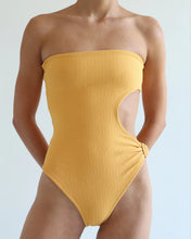 Load image into Gallery viewer, Throught slit TQC swimsuit  - Mango Crepe
