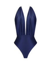 Load image into Gallery viewer, One-front Swimsuit - Navy Blue