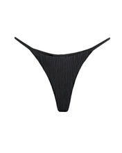Load image into Gallery viewer, Triangle With Fixed Strap Nervura Bikini Bottom - Black