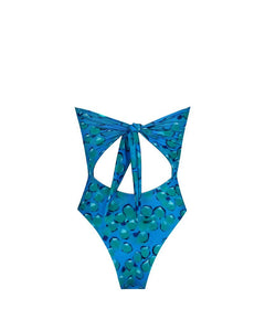 Fitting Swimsuit - Blue Petals