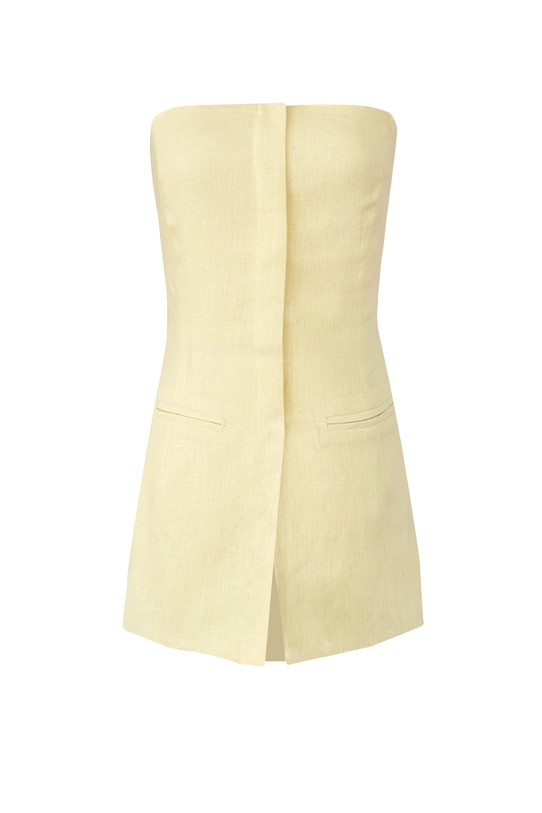 Tailoring TQC Top - Yellow Linen