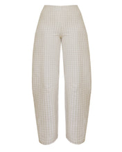 Load image into Gallery viewer, Pleated Pants Bottom - Checkered Jacquard