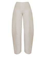 Load image into Gallery viewer, Pleated Pants Bottom - Checkered Jacquard