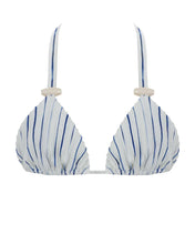 Load image into Gallery viewer, Nervura Triangle Bikini Top - Print Navy