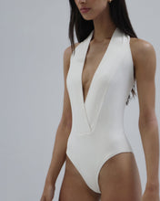 Load image into Gallery viewer, V-Neck Tie Swimsuit - Off-White
