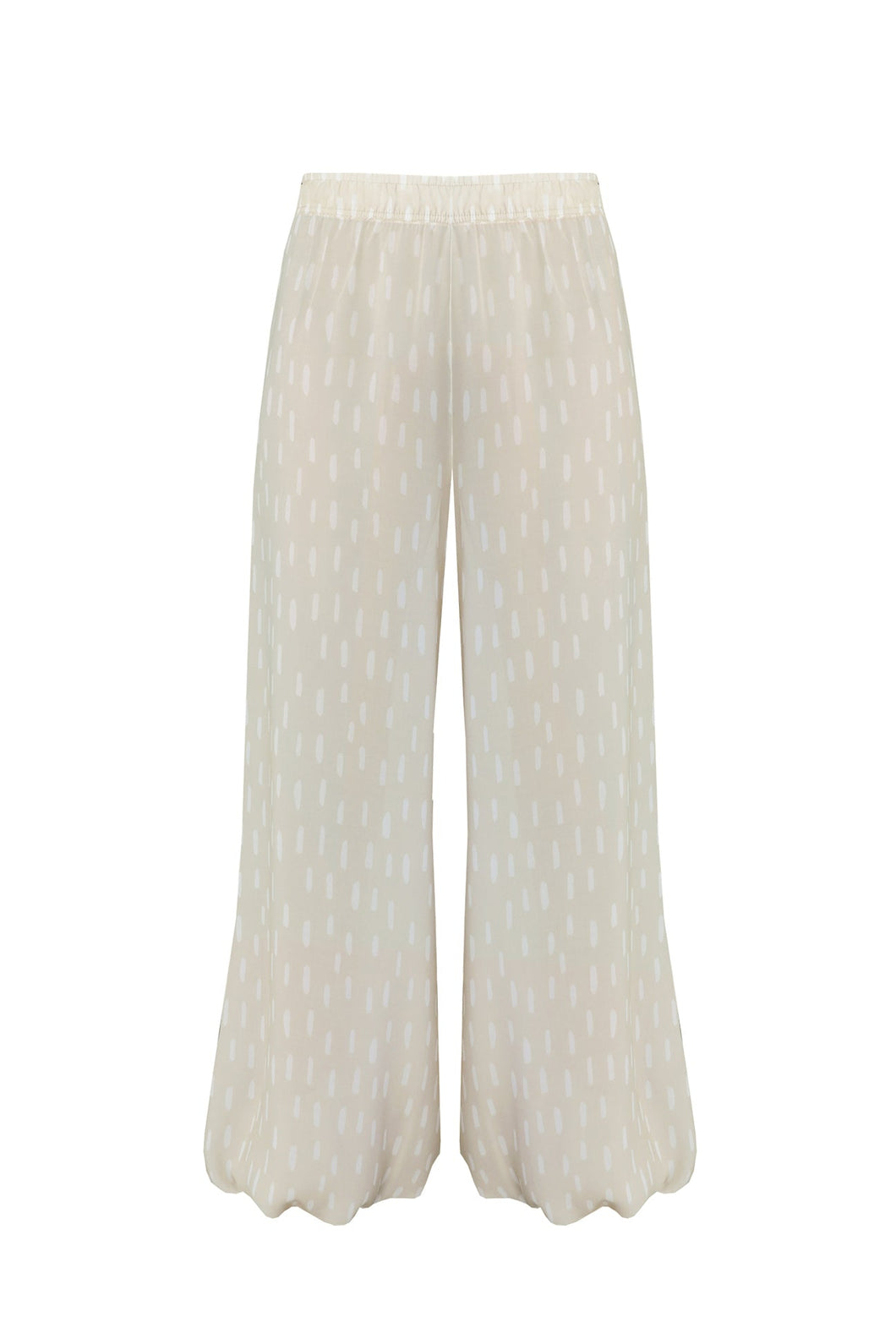 Balloon Pants – Creamy Streaked Print