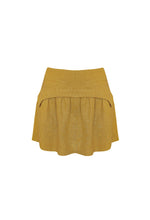 Load image into Gallery viewer, Tailoring Short Pleated Skirt Bottom  - Dijon