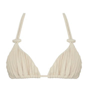 Load image into Gallery viewer, Nervura Triangle Bikini Top - Creamy
