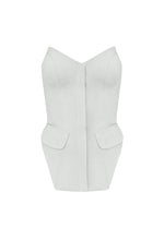 Load image into Gallery viewer, Tailored Structured Vest Top - Off-White