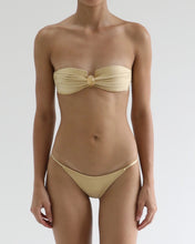 Load image into Gallery viewer, Square Bandeau Ring Bikini Top - Mineral Gold