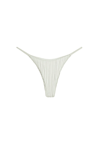 Triangle With Fixed Strap Nervura Bikini Bottom - Off-White