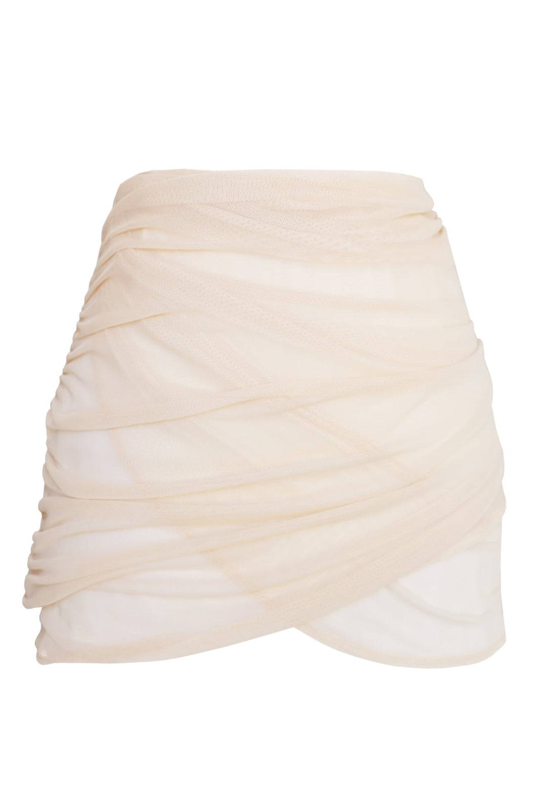 Short Sarong Bottom – Creamy Tulle