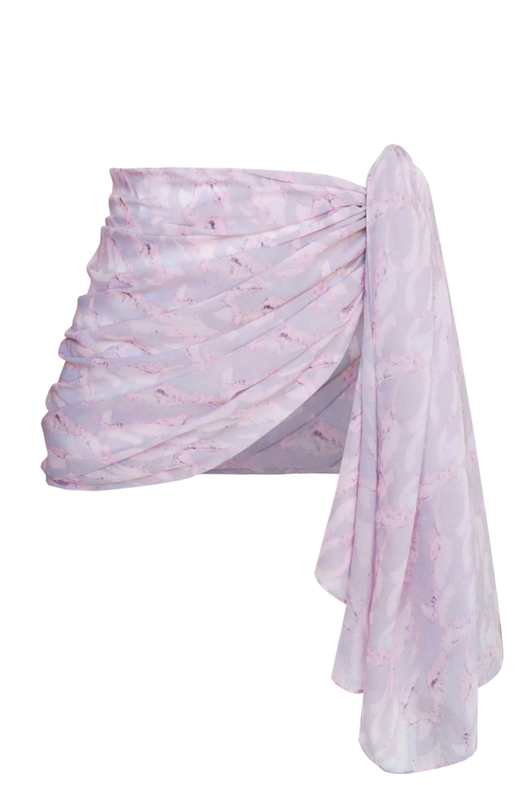 Sarong Bottom -  Pink Abstract Print