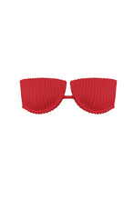 Load image into Gallery viewer, Nervura Half Cup Bikini Top - Red