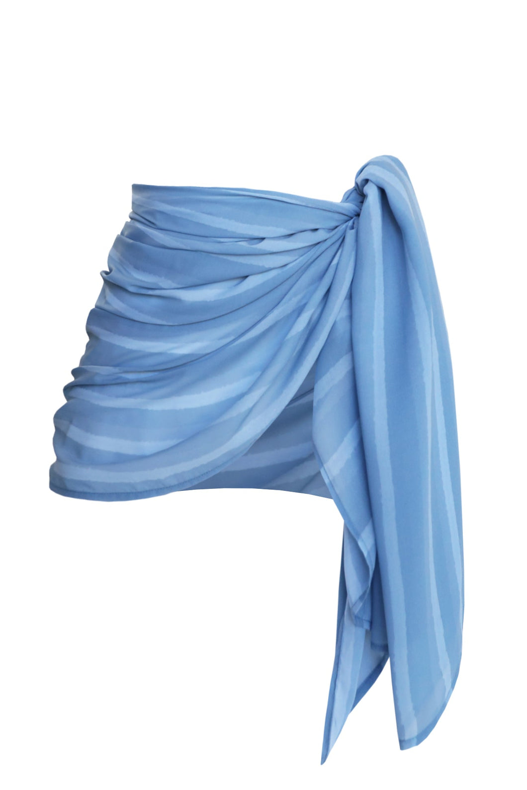 Sarong Bottom - Blue Striped Print